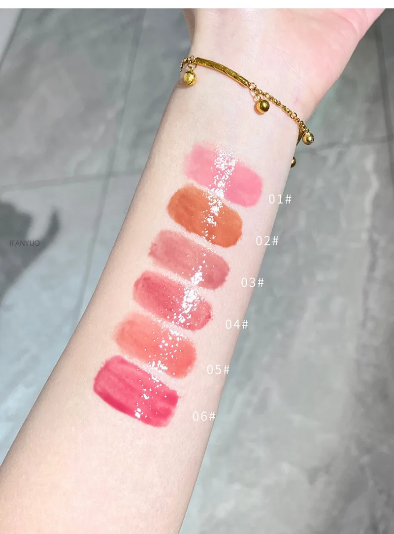Hydrating Lip Glaze Gloss Plumping Non-stick Waterproof Pink Tint_voghion.com