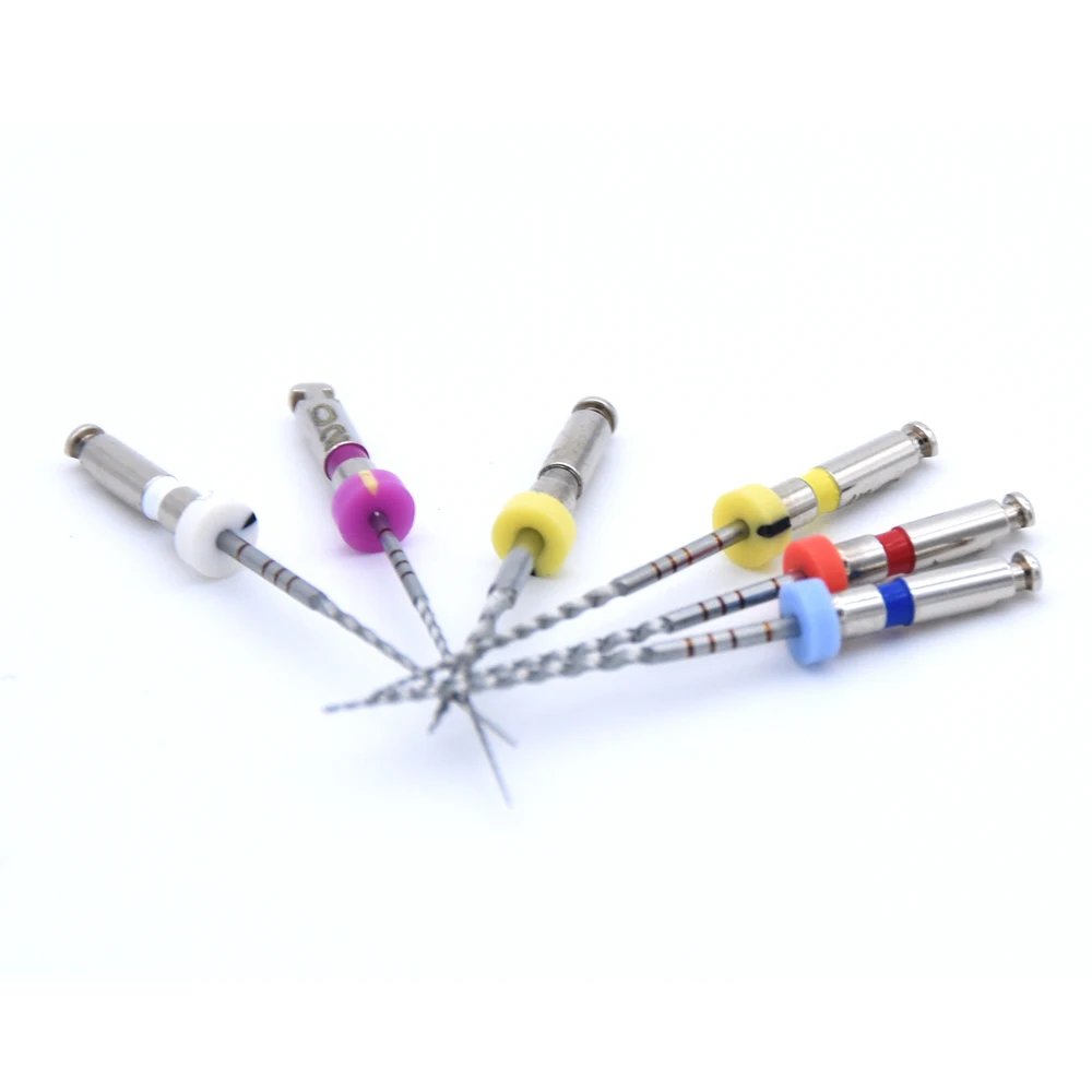 Dental Files SOCO PLUS File Plus Activated Root Canal Dentist Tools Endodontic Rotary 6Pcs/Box