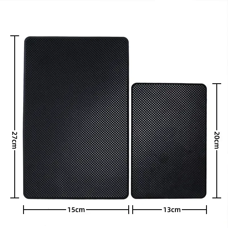 Universal Car Dash Sticky Rubber Mat Multifunctional Car Dashboard Anti-Slip Mat Keys Coins Sunglasses27x15CM/20*13CM car non slip mat non slip mat car dashboard mat non slip dash mat