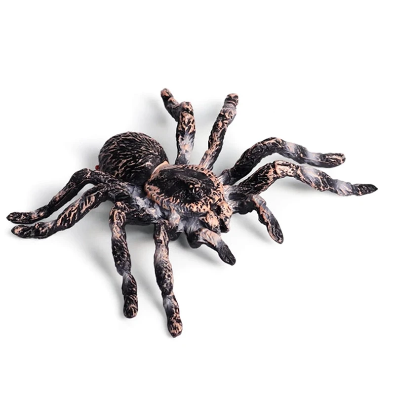 

4Pcs 9.5Cm Large Fake Realistic Spider Insect Model Toy Fun Halloween Scary Prop