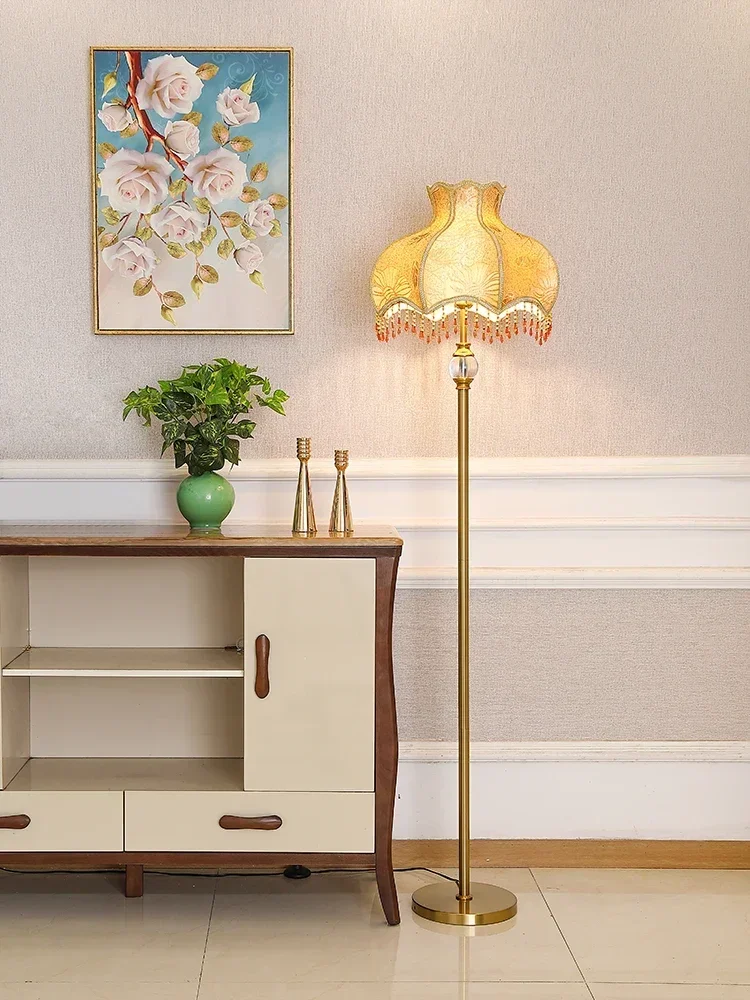 

Floor Lamp Living Room European Entry Lux Sofa Edge Simple Study and Bedroom Bedside Vertical Floor Lamp