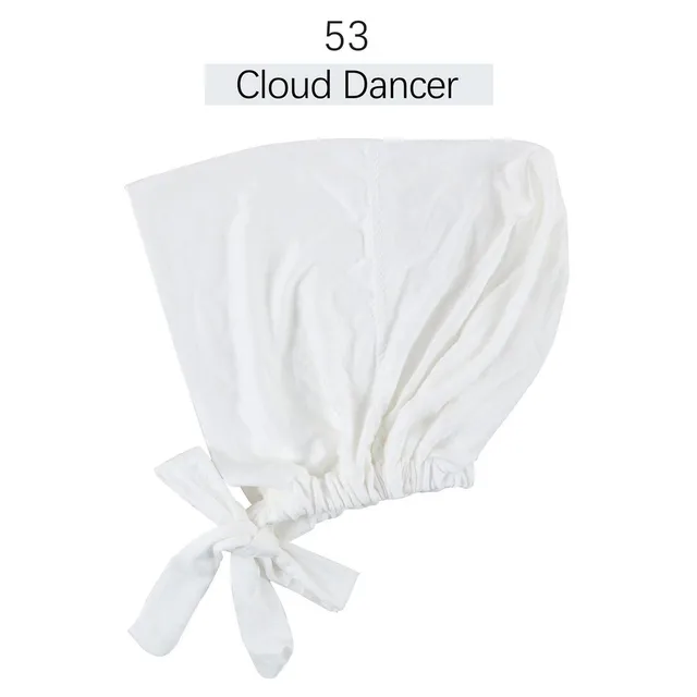 Muslim Women Elastic Tie Back Inner Hijab Caps Cotton Jersey Stretch Underscarf Modal Bonnet Headwrap Turbante Mujer 53