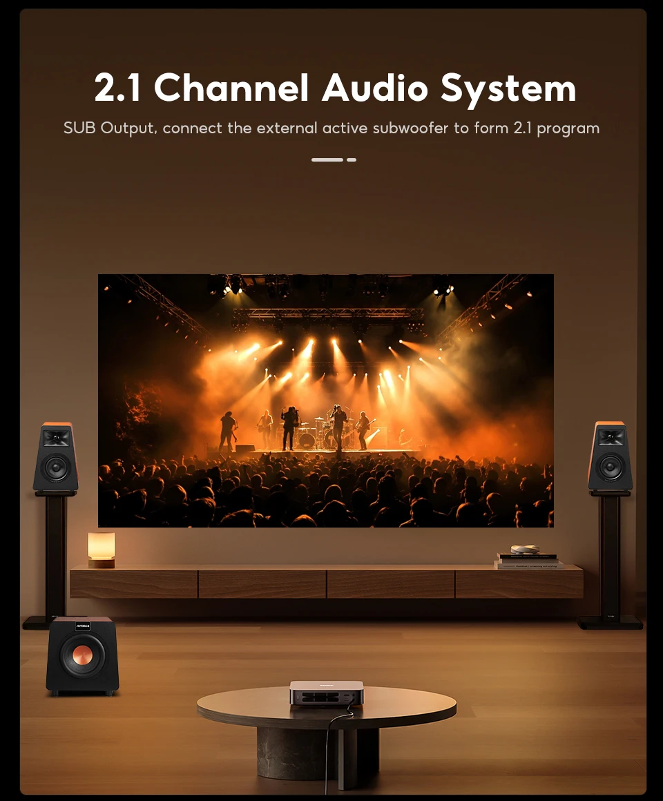 AIYIMA S30 haut-parleurs d'tagre actifs Bluetooth 5.3 en bois 100W moniteur de Studio haut-parleurs Hifi Home cinma caisson de basses Orange/blanc-Blanc With US Plug image 7 | Rakuten