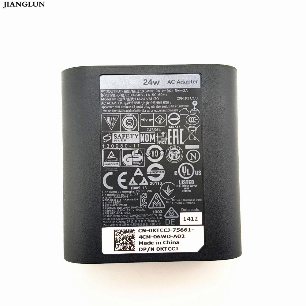 Carregador do Adaptador ac Oem 24w Ha24nm130 Ktccj para Dell Venue 11 Pro 11i Tablet