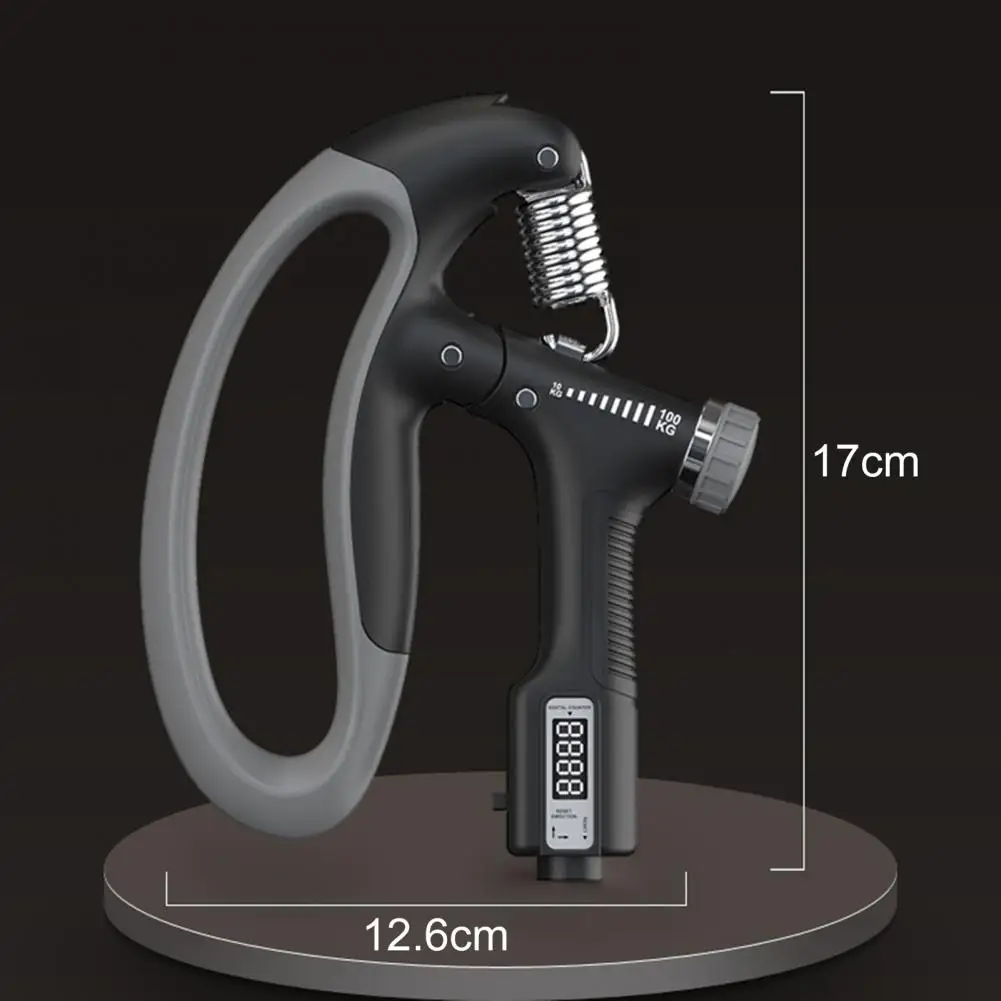 악력기 손목 재활용 피트니스 헤비 그립, 핸드 그리퍼 및 근력 훈련을 위한 손목 확장기 10 손가락 무거운 운동기 힘 조절 가능 전기 무거운 그리퍼, 스마트 카운트 핸드 그립 동력계, 10kg-100kg