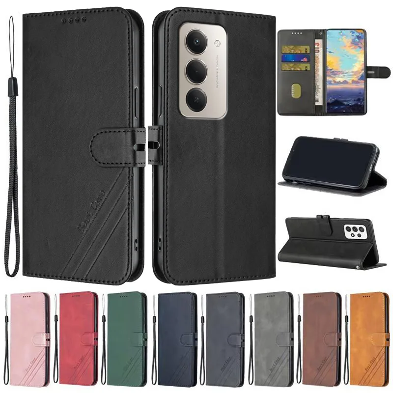 Für Xiaomi Redmi 15 5G Fall Leder Flip Fall auf Für Funda Xiaomi Redmi 15 Telefon Fällen Redmi 15 4G Magnetische Brieftasche Abdeckung Coque