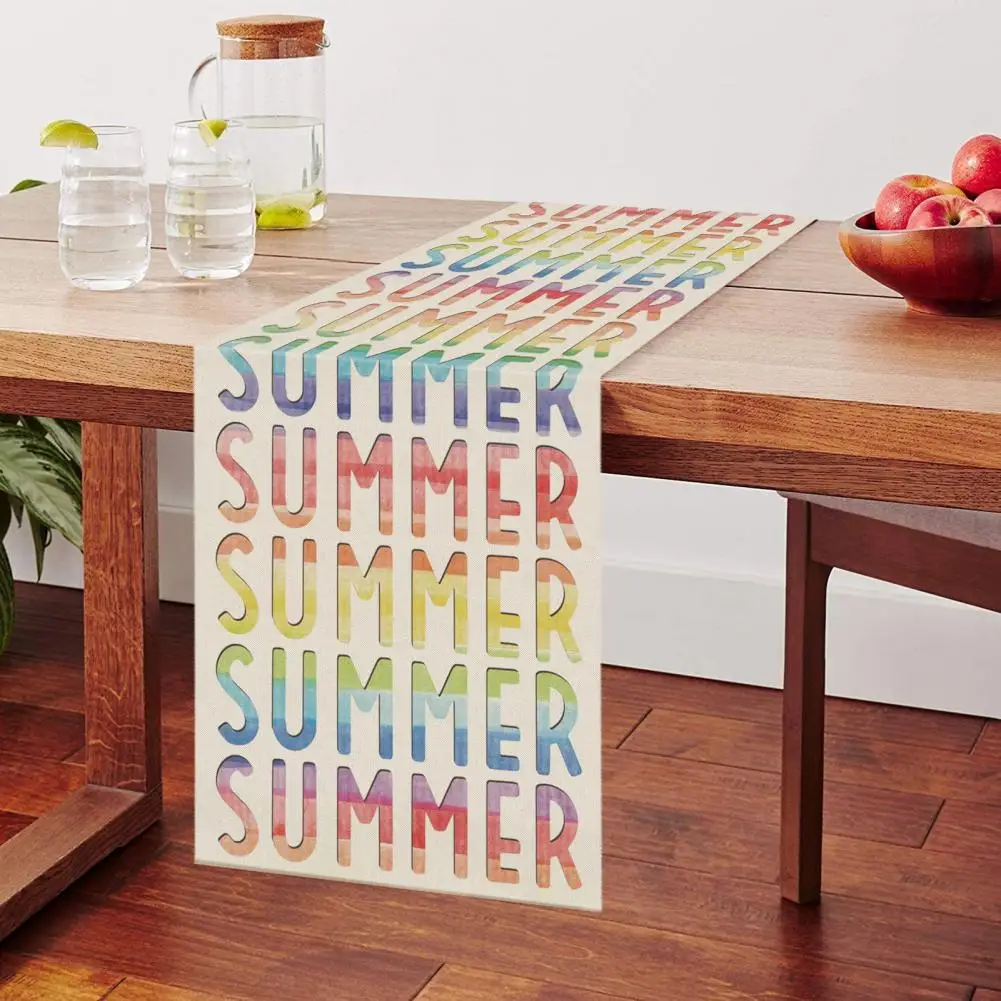 

Table Runner Fashion Heat-Resistant Comfortable Touch Seasonal Dresser Home Kitchen Dining Table Runner Dining Room Supplies