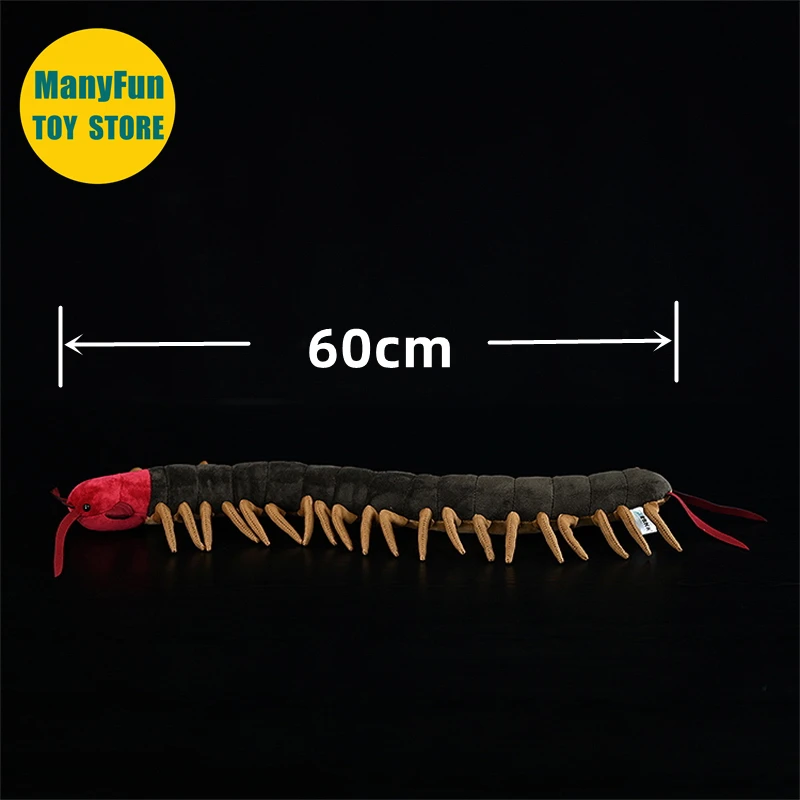 Centipede Plush Toy High Fidelity Scolopendra heros Plushie Millipede Peluche Lifelike Desert Centipede Stuffed Animals Toys 4