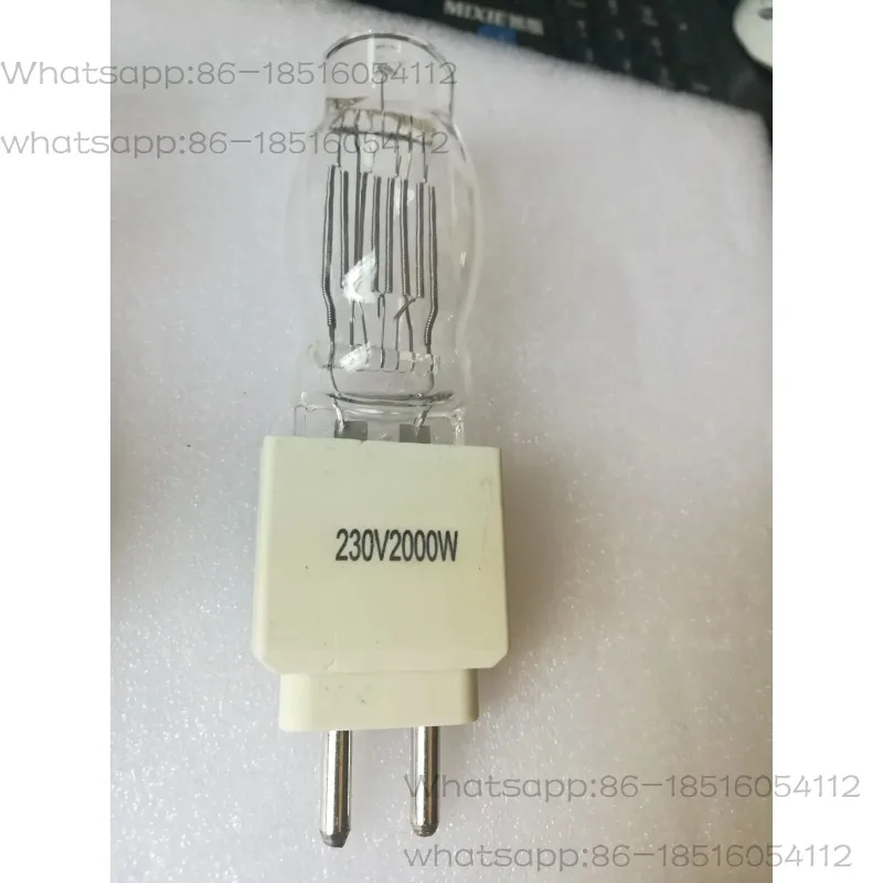 G15 230v 2000W 텅스텐 필라멘트 전구 GY16 G22 G38 영화 및 텔레비전 전구 소프트 라이트 스포트라이트 따뜻한 텅스텐
