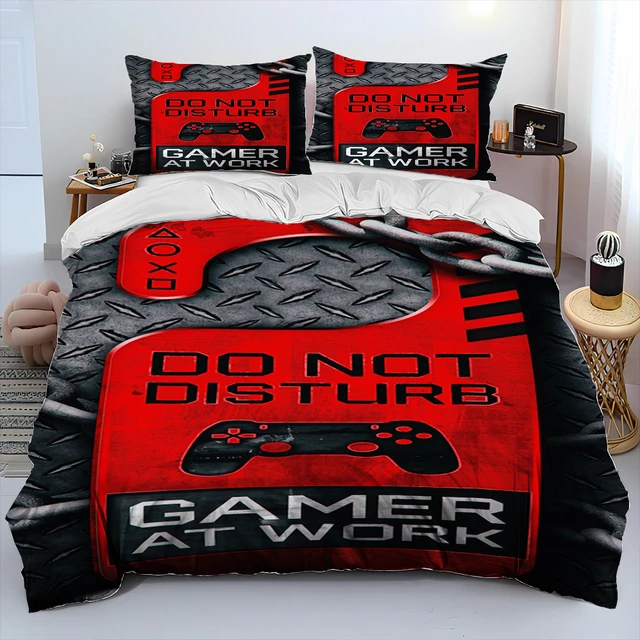 Ensemble de literie Gamer numérique 3D, housse de couette avec taies  d'oreiller, Twin, jeu vidéo, housse de couette, Full Queen, King, Double  Size, 2 pièces, 3 pièces - AliExpress