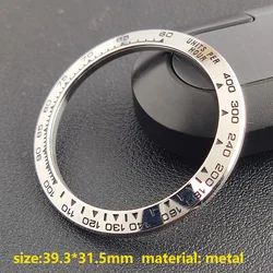 Elegant Silver Sloped Ceramic Bezel Insert for Watches - 39.3*31.5mm (3)