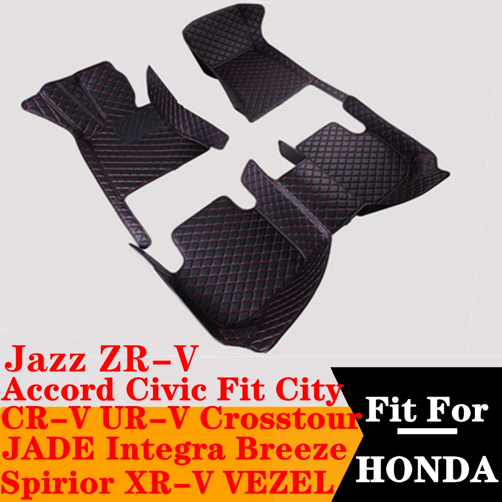 

Sinjayer Waterproof Car Floor Mats FloorLiner For HONDA Accord FIT ZR-V CR-V XR-V CIVIC Spirior UR-V CR-Z City JADE Crosstour