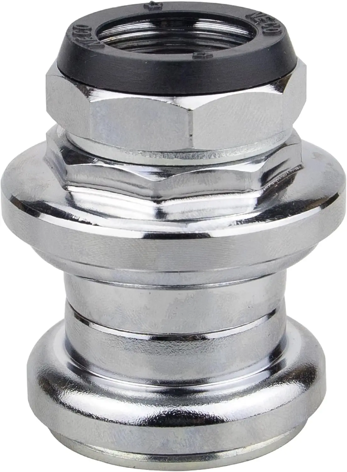 

ZUKKA Silver 28.6mm Front Fork External Cup Threaded Bicycle Headsets for 25.4mm Handlebar Stem Lightweight Headset Black