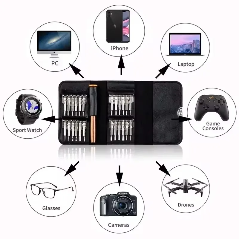 1Set 25 in 1 Screwdriver Set Multifunctional Precision Screwdriver for Mobile Phone Laptop Disassembly Repair 3
