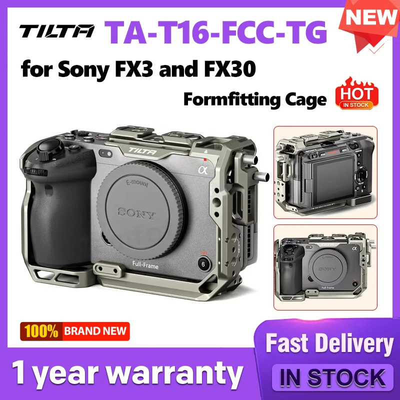 TILTA FX3 FX30ケージ チタニウムグレー TA-T16-FCC-TG Full Camera Cage for Sony FX3/FX30 V2 (TA-T16-F
