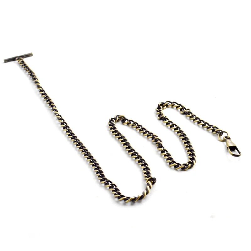 T-bar Pocket Watch Chain Chain Replace for Albert Pocket Watch Vest Chain Jeans Suits 65CM