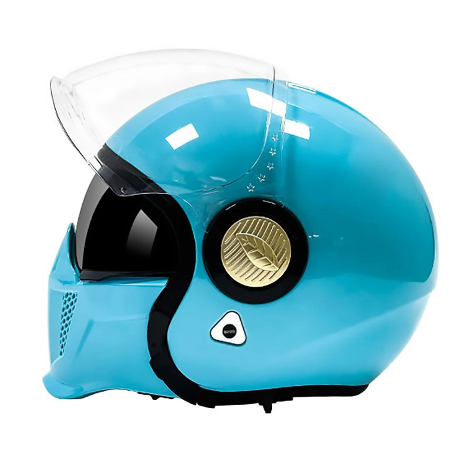 Fashion Motorcycle Helmet Retro 4 Combination Modular Full Face Half Helmets High Quality ECE