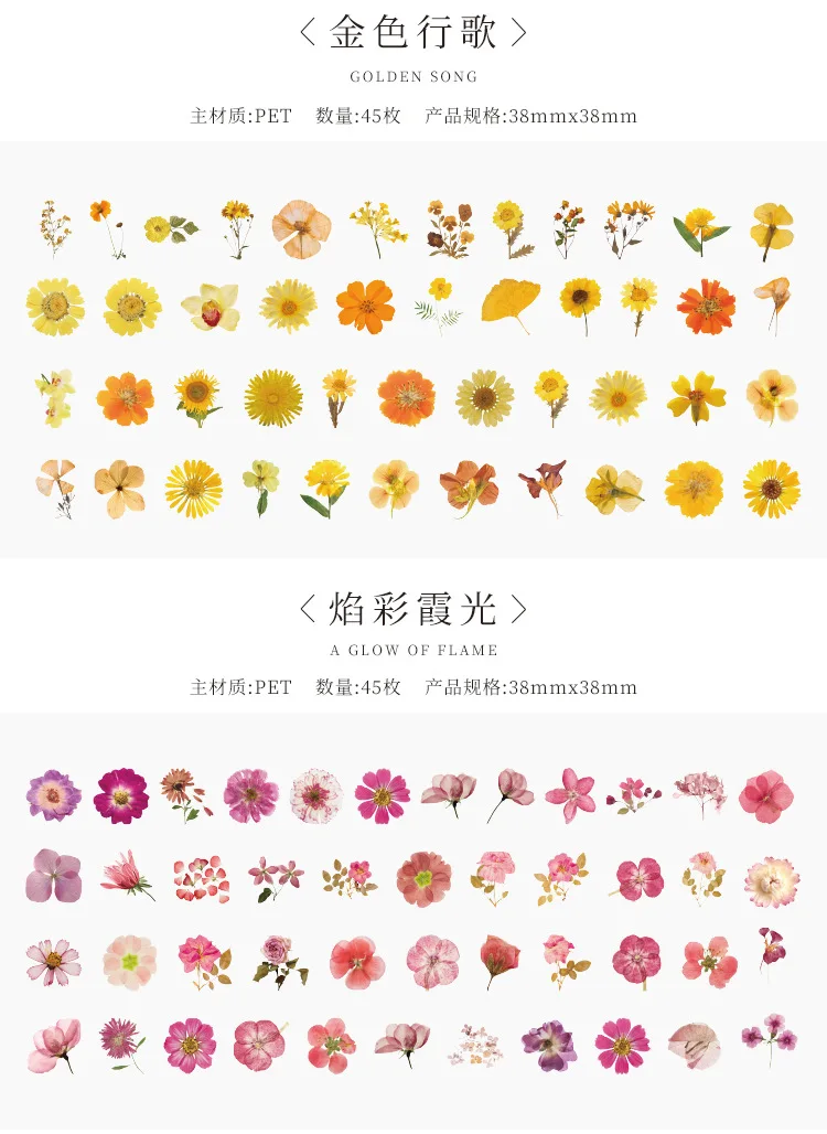 Flower Language Kawaii Sticker 6