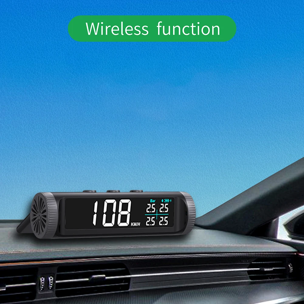 

HUD головной дисплей автомобильные аксессуары USB перезаряжаемая Беспроводная сигнализация вождения превышение скорости Автомобильная сигнализация на солнечной батарее