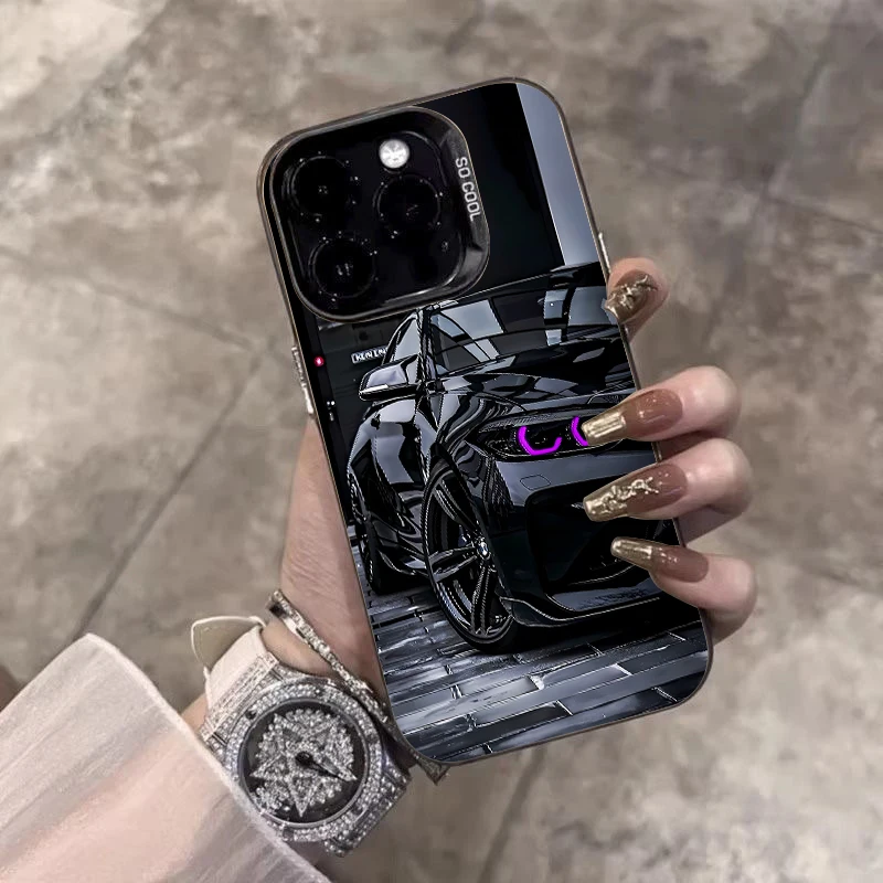 Luxury Sports Car Laser Phone Case - Anti-Fall Matte Cover