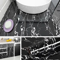Width Marble Wallpaper Contact Paper Waterproof Oil-proof Wall Stickers PVC Self Adhesive Kitchen Ambry Countertop Home Decor 2