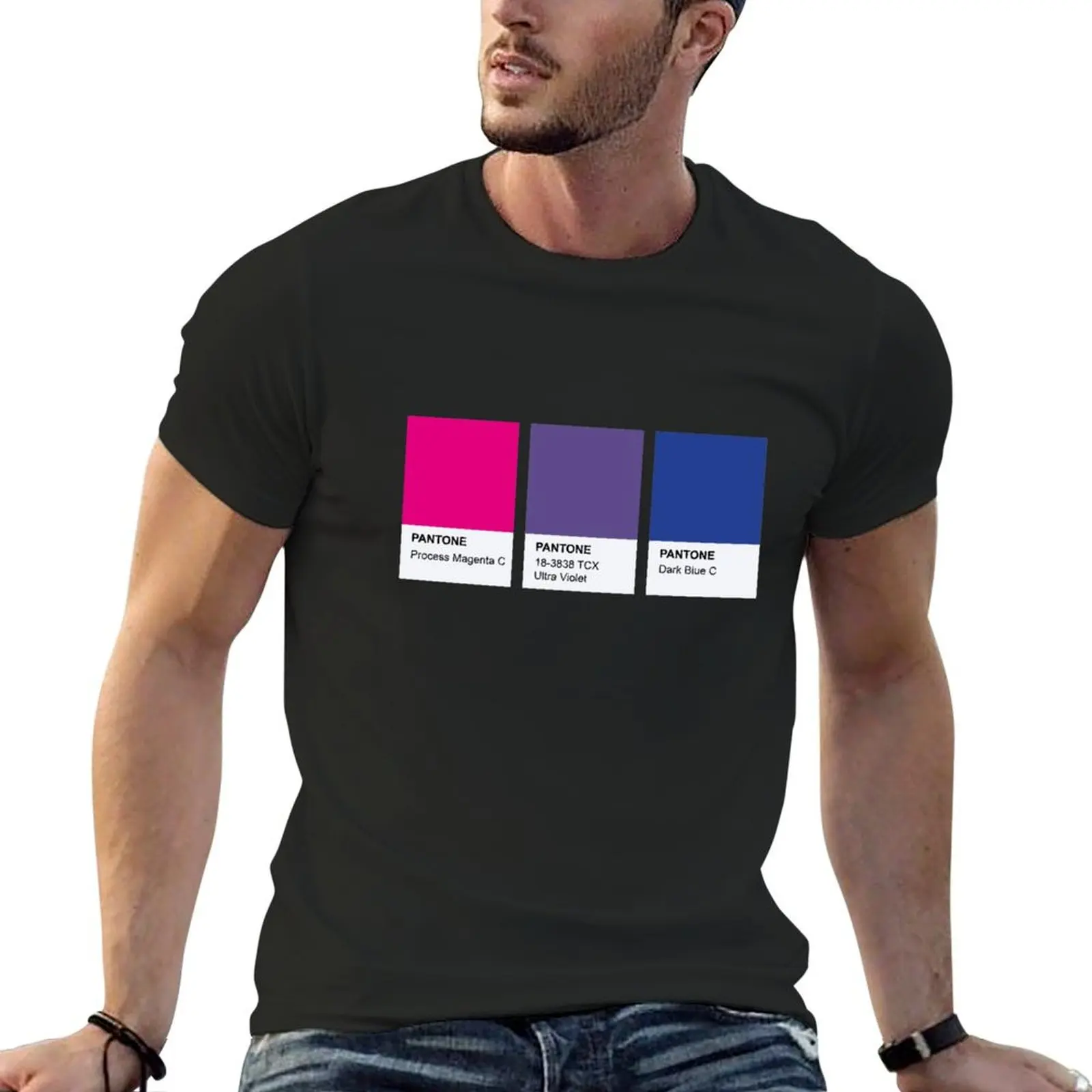 

LGBT COLOR PANTONE PALLETE BISEXUAL COMMUNITY DESIGN T-Shirt sweat street wear men clothes