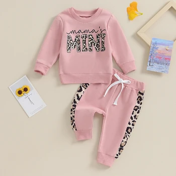 Toddler Girl Letter Pullover & Pants Set 1