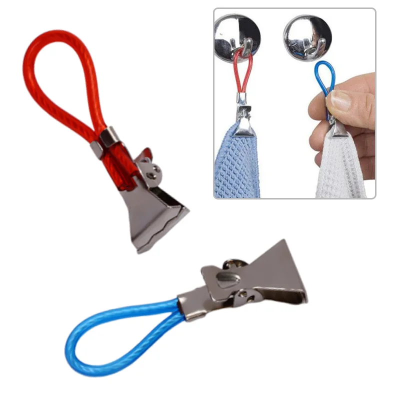 Pegs Household Kitchen Bathroom Organizer 10 Tea Towel Hanging Clips