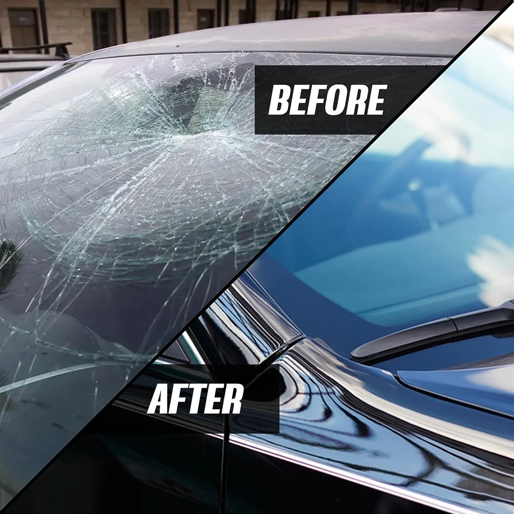 Réparation de pare-brise de voiture verre liquide rayures fissures pas de  trace de colle réparation agent réducteur beauté 3ml