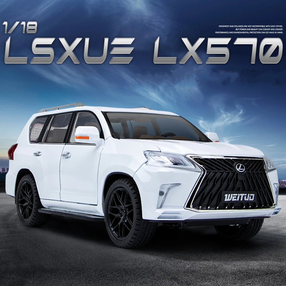 OverSize118LEXUSLX570SUVAlloyCarModelDiecastMetalToy