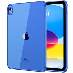 Transparent Lightweight Soft TPU Tablet Cover, 11-Inch and 10.9-Inch-Compatible (Navy Blue Clear)