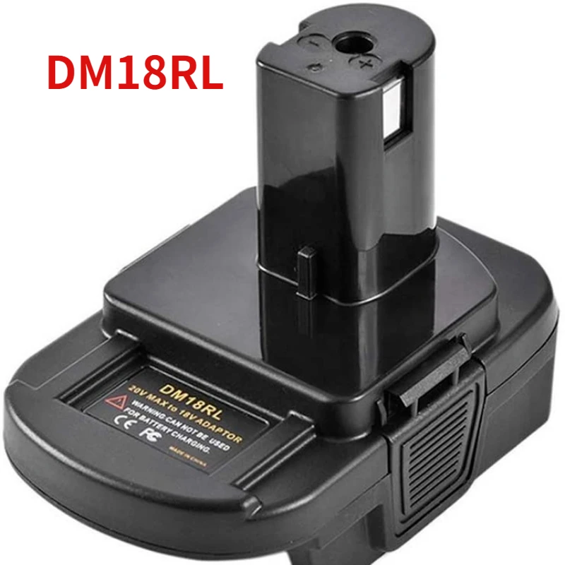 DM18RL Battery Converter Adapter for Dewalt/Milwaukee 20V Li-Ion Convertor for RYOBI 18V Lithium&Ni-NH&Ni-CD Battery