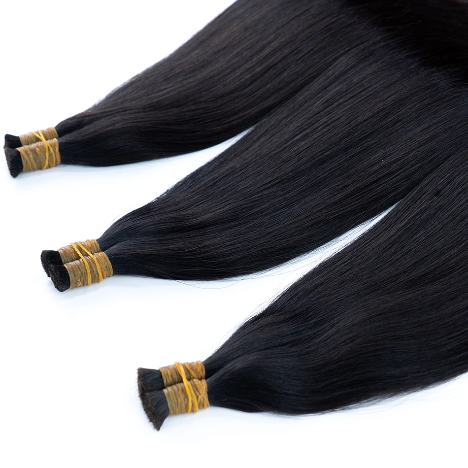 Double Drawn Vietnamese Human Hair Short Length Bone Straight Cabelo Humano No Weft Suitable for Women