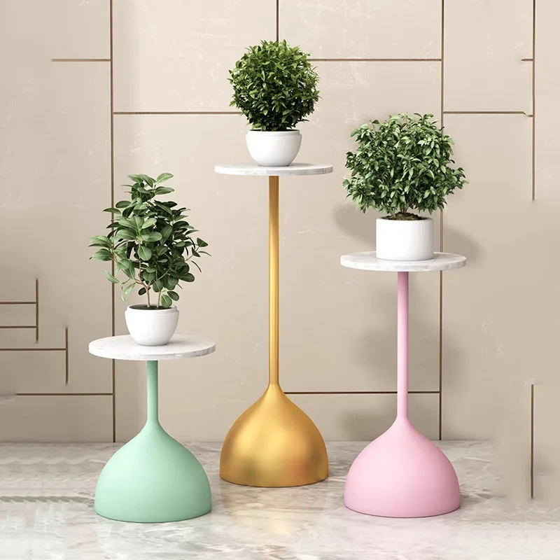 Round Home Plant Shelf Bracket Display Corner Patio Plant Stands Indoor Flower Porta Macetas Para Plantas Balcony Furniture