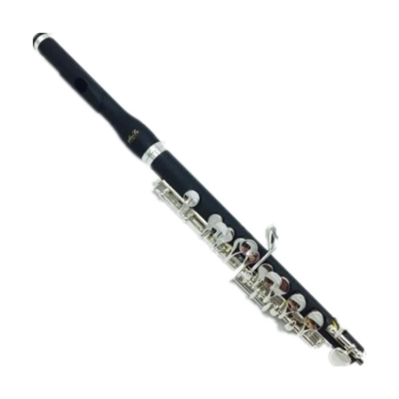 MeeLe-Piccolo Composite Wood Body and Head Silver Plated Keys with Leather Case