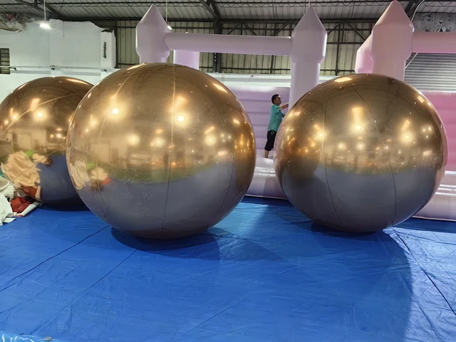 Kostüm Werbung Riesigen Decke Hängen Bunte Disco Spiegel Ball Aufblasbare  Kugel Spiegel Ballon Für Event - AliExpress