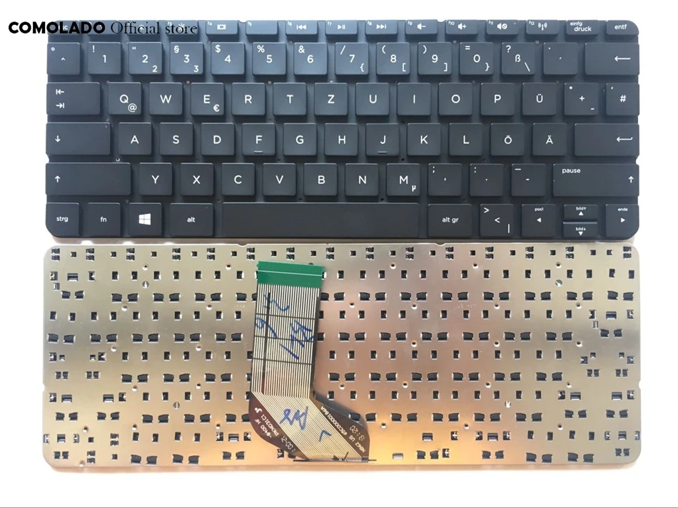 Tastiera Tedesca Per Hp Envy X2 11-G 11-G000 11-G100 Nero Senza Cornice Gr Layout