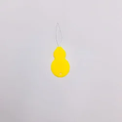 12-Piece Needle Threader Set with Plastic Wire Loop (Yellow)
