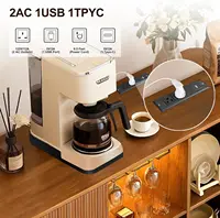 55-Inch Modern Wine Bar Cabinet with Storage, LED Lights, USB Ports & Adjustable Shelves for Kitchen, Living Room 6