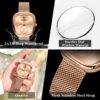 POEDAGAR Luxury Fashion Elegant Ladies Watch Waterproof Watch for Woman Mesh Stainless Steel Quartz Women's Watches Female Reloj 4