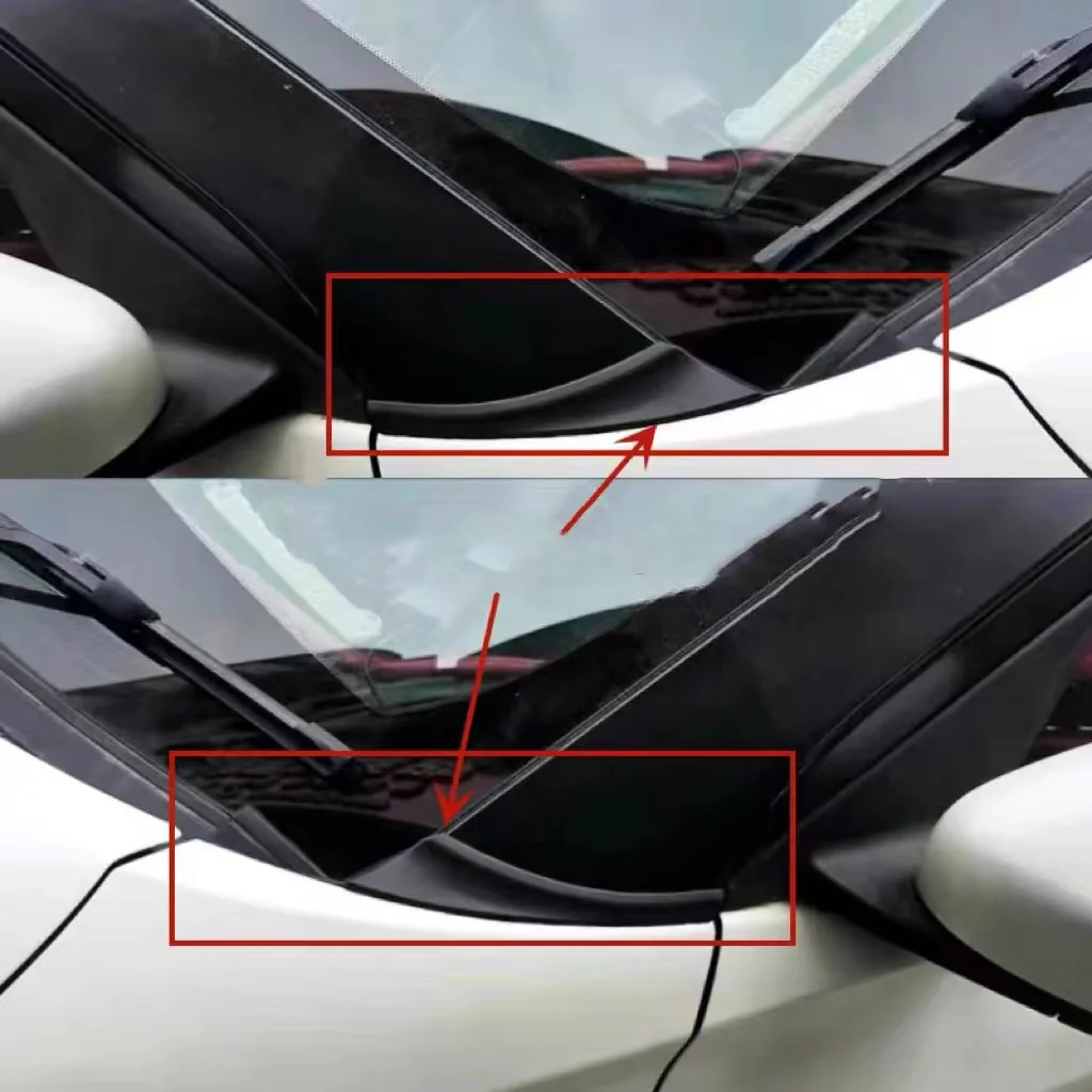 Front Windshield Wiper Side Cowl Extension Cover Trim Water deflector Panel For Nissan Kicks
