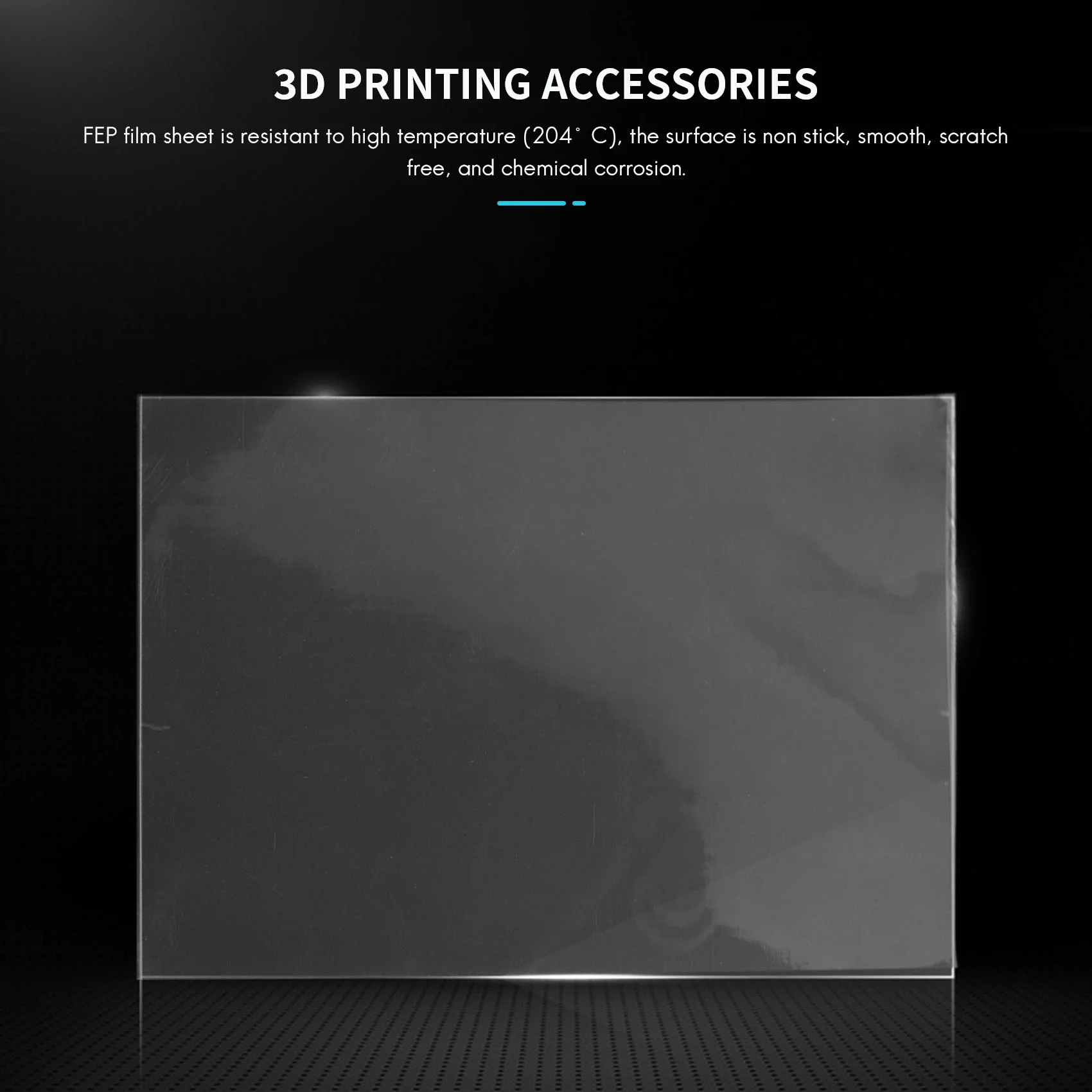 UV 3D 프린터용 FEP 릴리스 필름, LCD SLA 송진, 교체 플라스틱 뒤집개 1 개 포함, 200x140x0.15mm, 3 개