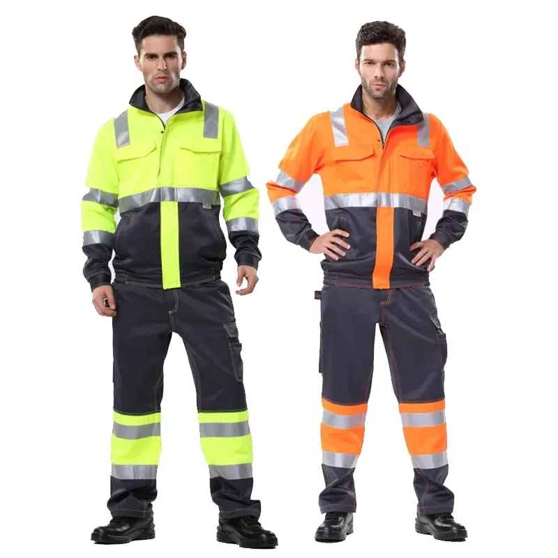 Traje de trabajo para mecánicos, chaqueta de seguridad reflectante y ...