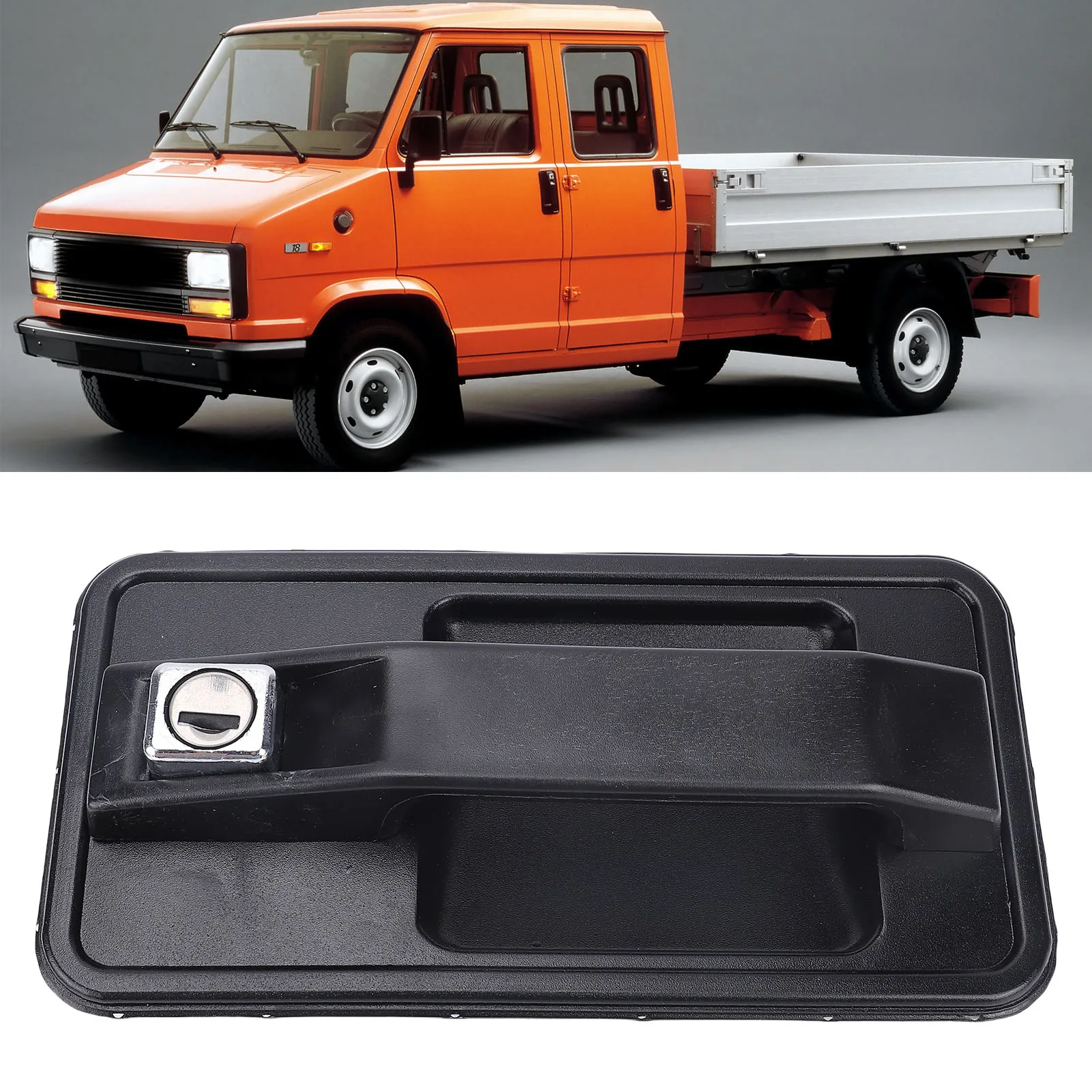 Outer Door Handle with Lock Front Rear Right Truck Door Handles Replacement for TALBOT EXPRESS 1981-1994 Outer Front Door Handle