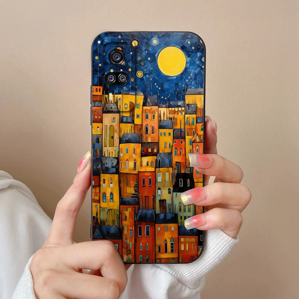 Cute Panda Dog & Floral Liquid Shell Soft Protective Luxury Case - Vibrant Design Cover