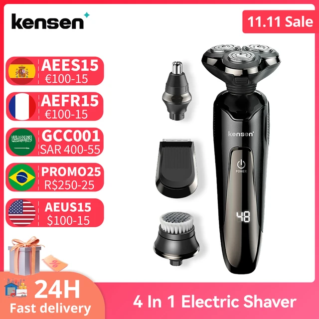 Get a Smooth and Clean Shave with Kensen 4 In 1 Electric Shaver For Men Cheap Product Recommendation