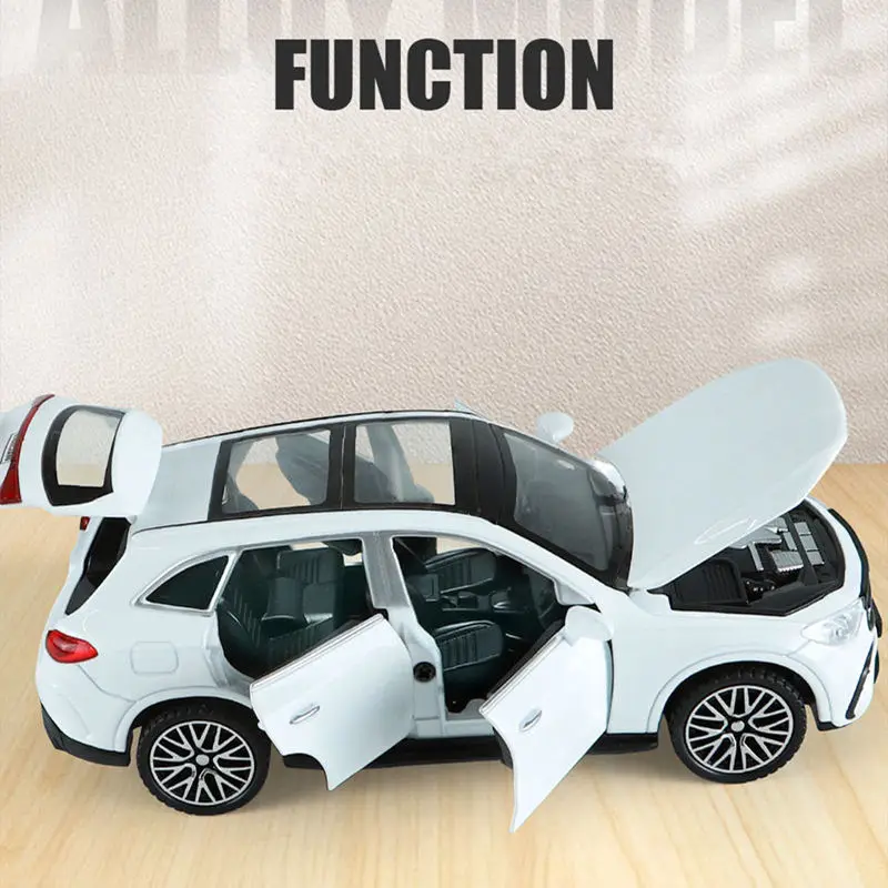 1:32 GLC 400e SUV Alloy Car Model Diecast Metal Toy Off-road Vehicles Car Model Simulation Sound Light Collection Childrens Gift 5