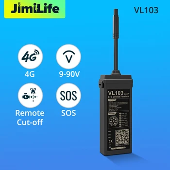 Jimi VL103D/M 4G Car GPS Tracker With Real-time Tracking Smart Alerts IP66 Waterproof Driving Behavior Remote Cut-Off Free APP 1