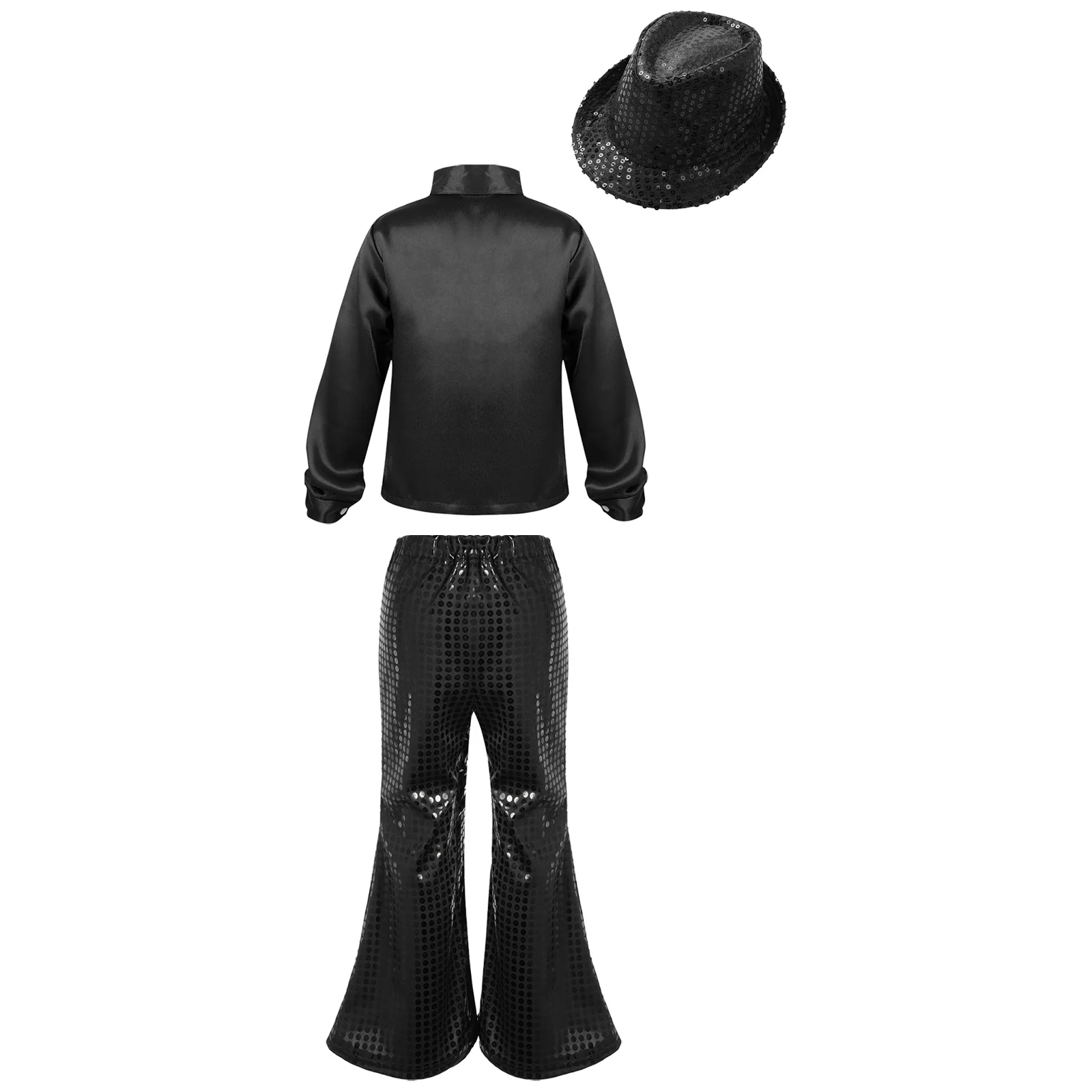 ORION COSTUMES Adulto Uomo Multicolore 70 Disco Ballerino Hippie Camicia E Pantaloni A Zampa Carnevale Costume