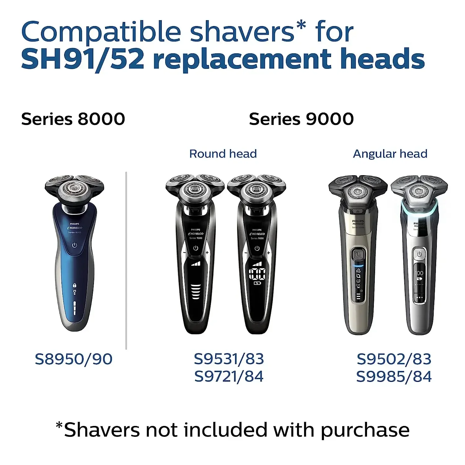 Replacement Shaver Head for Philips Series 9000 & Prestige S9000